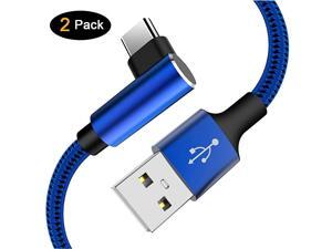 Long Right Angle USB Type C Cable 2 Pack 10FT Fast Charger USB A to USB C Nylon Braided Cord for Samsung Galaxy S8 S9 S10 Plus Note 9 LG Stylo 4 Q7 G7 ThinQ MacBook Blue Long Right Angle USB Type C Cable 2 Pack 10FT Fast Charger USB A to USB C Nylon Braided Cord for Samsung Galaxy S8 S9 S10 Plus Note 9 LG Stylo 4 Q7 G7 ThinQ MacBook Blue