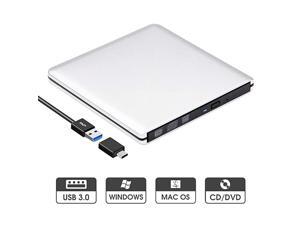 External DVD Drive USB 30 Slim Aluminum Portable CD DVD +RW Optical Drive Burner Writer Player for Windows 10 8 7 Laptop Computer Mac MacBook Pro Air iMac Silver External DVD Drive USB 30 Slim Aluminum Portable CD DVD +RW Optical Drive Burner Writer Player for Windows 10 8 7 Laptop Computer Mac MacBook Pro Air iMac Silver