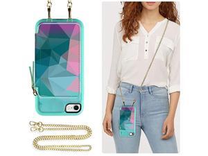 Wallet Case for Apple iPhone 8 and iPhone 7 47 inch Leather Wallet Case with Crossbody Chain Credit Card Holder Slot Zipper Pocket Purse Wrist Strap Case for Apple iPhone 87 Diamond Wallet Case for Apple iPhone 8 and iPhone 7 47 inch Leather Wallet Case with Crossbody Chain Credit Card Holder Slot Zipper Pocket Purse Wrist Strap Case for Apple iPhone 87 Diamond