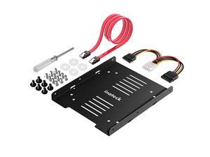 SSD Mounting Bracket 25 to 35 Adapter with SATA Cable and Power Splitter Cable SA04002 SSD Mounting Bracket 25 to 35 Adapter with SATA Cable and Power Splitter Cable SA04002