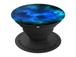 Boys Galaxy Black Blue Nebula Space Stars Designs PopSockets PopGrip Swappable Grip for Phones Tablets