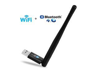Wireless WiFi Bluetooth Adapter USB WiFi Network Adapter 150mbps Bluetooth Transmitter Dongle for DesktopLaptopPC Wireless WiFi Bluetooth Adapter USB WiFi Network Adapter 150mbps Bluetooth Transmitter Dongle for DesktopLaptopPC