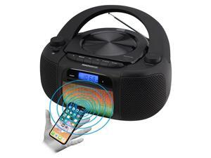 MD6972 Portable Top Loading CD Boombox with Digital AMFM Stereo Radio Color Changing Lights and Bluetooth Wireless Technology | CDRCDRW Compatible | LCD Display | MD6972 Portable Top Loading CD Boombox with Digital AMFM Stereo Radio Color Changing Lights and Bluetooth Wireless Technology | CDRCDRW Compatible | LCD Display |