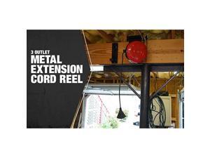 48006SW Retractable Cord Reel with 30Foot 143 Black Extension Cord 3 Grounded Outlets Red 48006SW Retractable Cord Reel with 30Foot 143 Black Extension Cord 3 Grounded Outlets Red