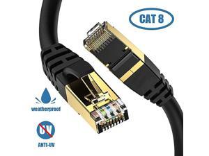 Ethernet Cable OutdoorampIndoor 3FT Heavy Duty Direct Burial High Speed 26AWG LAN Network Cable 40Gbps 2000Mhz with Gold Plated RJ45 Connector Weatherproof for RouterGamingXboxIP Ethernet Cable OutdoorampIndoor 3FT Heavy Duty Direct Burial High Speed 26AWG LAN Network Cable 40Gbps 2000Mhz with Gold Plated RJ45 Connector Weatherproof for RouterGamingXboxIP