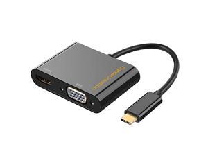 USB C to HDMI VGA Adapter USB Type C to Dual VGA HDMI Splitter Converter Compatible with MacBook Pro 2020 iPad Pro 2020 Dell XPS 1315 Yoga 910 Surface Go Chromebook Galaxy S20 USB C to HDMI VGA Adapter USB Type C to Dual VGA HDMI Splitter Converter Compatible with MacBook Pro 2020 iPad Pro 2020 Dell XPS 1315 Yoga 910 Surface Go Chromebook Galaxy S20
