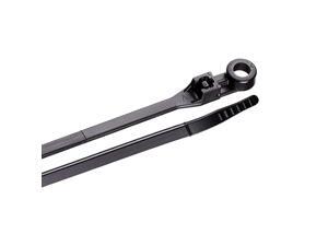 48308UVB Mounting Cable Tie 8 inch 50 lb Electrical Wire and Cord Management Nylon Zip Tie 100 Pk UV Resistant Black 48308UVB Mounting Cable Tie 8 inch 50 lb Electrical Wire and Cord Management Nylon Zip Tie 100 Pk UV Resistant Black