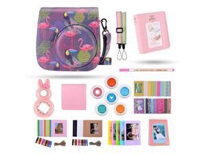 Instant Mini 9 Camera Accessories Bundle Compatible for Fujifilm Mini 9Mini 8+Mini 8 Camera Includes Mini 9 CaseAlbumSelfie LensFiltersWall Hang Framesetc Pink Flamingo13 Items Instant Mini 9 Camera Accessories Bundle Compatible for Fujifilm Mini 9Mini 8+Mini 8 Camera Includes Mini 9 CaseAlbumSelfie LensFiltersWall Hang Framesetc Pink Flamingo13 Items