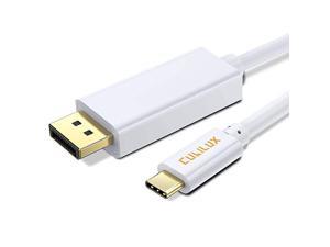C to DisplayPort Cable, 4K@60Hz Thunderbolt 3 to DP Converter for MacBook Pro/Air M1 2020, iPad Pro, Surface Pro X/7 Book 3/2, XPS 13/15/17, Samsung S21 Note 20 Chromebook 4, HP Omen, Alienware