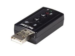 com Virtual 71 USB Stereo Audio Adapter External Sound Card Sound card stereo USB 20 ICUSBAUDIO7Black