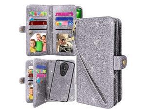 Detachable Magnetic 12 Card Slots Wallet Case PU Leather Flip Protective Cover Wrist Strap for Motorola Moto G7 Supra G7 Optimo MaxxMoto G7 Power Bling Grey Detachable Magnetic 12 Card Slots Wallet Case PU Leather Flip Protective Cover Wrist Strap for Motorola Moto G7 Supra G7 Optimo MaxxMoto G7 Power Bling Grey