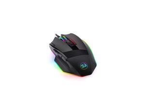 M801 Gaming Mouse RGB MMO 9 Programmable Buttons Mouse with Macro Recording Rapid Fire Button 16000 DPI for Windows PC (Wired, Black) M801 Gaming Mouse RGB MMO 9 Programmable Buttons Mouse with Macro Recording Rapid Fire Button 16000 DPI for Windows PC (Wired, Black)