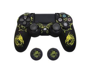PS4 Controller Skin AntiSlip Grip Silicone Cover Protector Case Compatible with PS4 SlimPS4 Pro WirelessWired Gamepad Controller with 2 Cat Paw Thumb Grip Caps Yellow PS4 Controller Skin AntiSlip Grip Silicone Cover Protector Case Compatible with PS4 SlimPS4 Pro WirelessWired Gamepad Controller with 2 Cat Paw Thumb Grip Caps Yellow