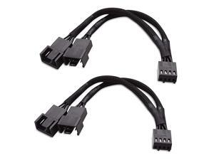 2Pack 2 Way 4 Pin PWM Fan Splitter 4 Inches 2Pack 2 Way 4 Pin PWM Fan Splitter 4 Inches