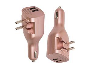 Car Charger 2 Pack 2in1 Dual USB Wall Charger Car Adapter with Foldable Plug for iPhone Xs MAX X 6 7 8 Plus iPad 2018 Mini 2019 Pro Air Galaxy S10 9 8 PlusLG GoogleHTC Rose Gold Car Charger 2 Pack 2in1 Dual USB Wall Charger Car Adapter with Foldable Plug for iPhone Xs MAX X 6 7 8 Plus iPad 2018 Mini 2019 Pro Air Galaxy S10 9 8 PlusLG GoogleHTC Rose Gold