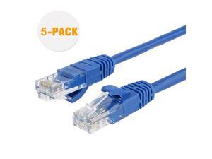 Cat 6 Ethernet Cable 5 Pack 1ft Internet Network Cords Patch LAN Cable 23 AWG High Speed RJ45 Wire for Router Modem Computer Faster Than Cat 5e5 1 ft Blue Cat 6 Ethernet Cable 5 Pack 1ft Internet Network Cords Patch LAN Cable 23 AWG High Speed RJ45 Wire for Router Modem Computer Faster Than Cat 5e5 1 ft Blue