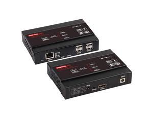 100m 392ft 4K UHD KVM USB HDMI Over IP Cat5e Cat6 Extender Support 4K@30Hz 4:4:4, Visual Lossless, USB2.0 Pass-Through, Latency<50ms, 802.3af POE, Transmitter and Receiver 100m 392ft 4K UHD KVM USB HDMI Over IP Cat5e Cat6 Extender Support 4K@30Hz 4:4:4, Visual Lossless, USB2.0 Pass-Through, Latency<50ms, 802.3af POE, Transmitter and Receiver