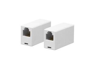 RJ11 6P4C Straight Telephone Inline Coupler (2 Pack) RJ11 6P4C Straight Telephone Inline Coupler (2 Pack)