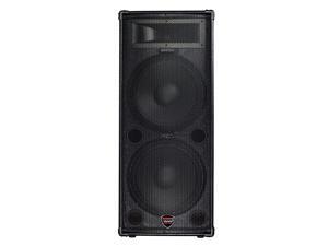 PPAS215+ Full Range 2Way Powered PA speaker 200W class AB amp 2 x 15 woofersTolex covered with carrying handles PPAS215+ Full Range 2Way Powered PA speaker 200W class AB amp 2 x 15 woofersTolex covered with carrying handles