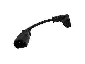16cm IEC 320 90 Degree C13 3 Pin Female to C14 3 Pin Male PDU Power Supply Extension Cord for Computer LED HDTV Monitor and Scanner 16cm IEC 320 90 Degree C13 3 Pin Female to C14 3 Pin Male PDU Power Supply Extension Cord for Computer LED HDTV Monitor and Scanner
