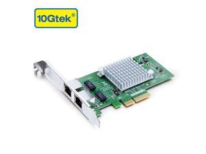 125G Gigabit Ethernet Converged Network Adapter NIC for Intel I350AM2 Controller Dual Copper RJ45 Ports PCIE 20 X4 Compare to Intel I350T2