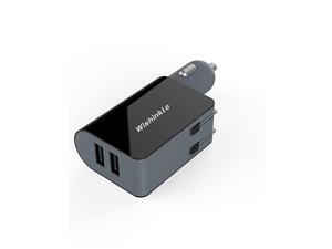 UL Certified 2in1 Compact Wall Charger Portable 2 Port Dual USB Car Charger with Foldable Plug Power Adapter Compatible with iPhone X XR XS 7 8 Plus Note 8 9 Galaxy S8 S9 Plus and More UL Certified 2in1 Compact Wall Charger Portable 2 Port Dual USB Car Charger with Foldable Plug Power Adapter Compatible with iPhone X XR XS 7 8 Plus Note 8 9 Galaxy S8 S9 Plus and More