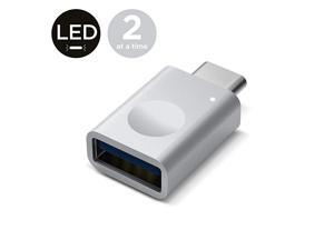 USB C to USB Adapter 30 with Indicator LED for MacBook and More TypeC Devices Ability to Use Two Adapters at a Time for All MacBook The Smallest USB C Adapter Silver USB C to USB Adapter 30 with Indicator LED for MacBook and More TypeC Devices Ability to Use Two Adapters at a Time for All MacBook The Smallest USB C Adapter Silver