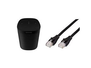 One SL - Microphone-Free Smart Speaker – Black and Basics RJ45 Cat-6 Ethernet Patch Internet Cable - 5 Feet (1.5 Meters) One SL - Microphone-Free Smart Speaker – Black and Basics RJ45 Cat-6 Ethernet Patch Internet Cable - 5 Feet (1.5 Meters)