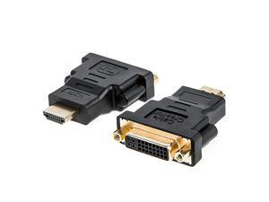 HDMI to DVI Adapter 2Pack BiDirectional HDMI Male to DVI Female Converter 1080P DVI to HDMI Conveter 3D for PS3PS4TV BoxBlurayProjectorHDTV015M Black HDMI to DVI Adapter 2Pack BiDirectional HDMI Male to DVI Female Converter 1080P DVI to HDMI Conveter 3D for PS3PS4TV BoxBlurayProjectorHDTV015M Black