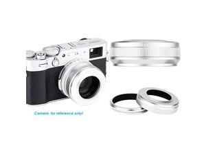LHJX100VII Silver Metal Lens Hood 49mm Filter Adapter Ring for Fuji X100 X100S X100T X100F X100V Lense Hood Shade Compatible with Fujifilm X100V X100F X100T LHX100 Replacement LHJX100VII Silver Metal Lens Hood 49mm Filter Adapter Ring for Fuji X100 X100S X100T X100F X100V Lense Hood Shade Compatible with Fujifilm X100V X100F X100T LHX100 Replacement