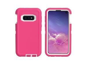 Cover Compatible with Samsung Galaxy S10E (5.8") | Holster Case Series | Military Grade Heavy-Duty Protection with Belt Clip Holder | Protective Rugged Shockproof Drop-Proof | Pink/White Cover Compatible with Samsung Galaxy S10E (5.8") | Holster Case Series | Military Grade Heavy-Duty Protection with Belt Clip Holder | Protective Rugged Shockproof Drop-Proof | Pink/White