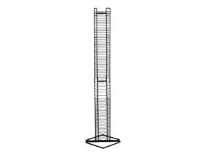 Onyx Wire CD Tower Holds 80 CDs in Matte Black Steel PN 1248