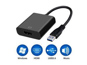 to HDMI Adapter,1080P HD Audio Video Converter,3.0/2.0 to HDMI Multiple Monitors Cable Compatible with Windows XP 7/8 / 8.1/10 for PC Laptop Projector HDTV(Not Support Mac, Linux, Vista) to HDMI Adapter,1080P HD Audio Video Converter,3.0/2.0 to HDMI Multiple Monitors Cable Compatible with Windows XP 7/8 / 8.1/10 for PC Laptop Projector HDTV(Not Support Mac, Linux, Vista)