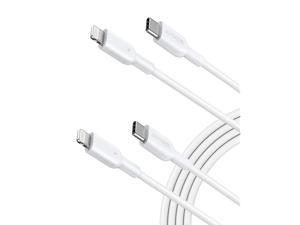 USB C to Lightning Cable 6ft 2Pack Apple MFi Certified Powerline II for iPhone 12 Pro Max 1211 ProXXSXR 8 PlusAirPods Pro Supports Power Delivery White