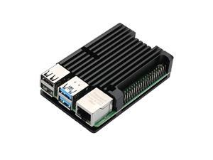 Pi 4 Model B Aluminum Case RPI 4 Metal Shell Black Box for RPI 4B Without Fan Pi 4 Model B Aluminum Case RPI 4 Metal Shell Black Box for RPI 4B Without Fan