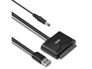 SATA to USB 30 Cable  USB 30 to SATA III Hard Drive Adapter Compatible for 25 35 Inch HDDSSD Hard Drive Disk with 12V2A Power Adapter Support UASP