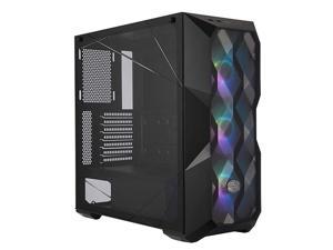 MasterBox TD500 Mesh Airflow ATX MidTower with Polygonal Mesh Front Panel Crystalline Tempered Glass EATX up to 105 Three 120mm ARGB Fans ARGB Lighting System