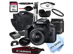 EOS Rebel T100 DSLR Camera with 18-55mm f/3.5-5.6 Zoom Lens + 32GB Card, Tripod, Case, and More (18pc Bundle) EOS Rebel T100 DSLR Camera with 18-55mm f/3.5-5.6 Zoom Lens + 32GB Card, Tripod, Case, and More (18pc Bundle)