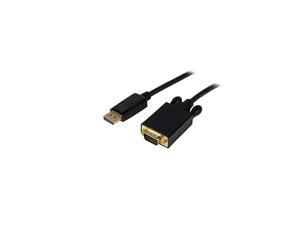 com 3ft (1m) DisplayPort to VGA Cable - Active DisplayPort to VGA Adapter Cable - 1080p Video - DP to VGA Monitor Cable - DP 1.2 to VGA Converter - Latching DP Connector (DP2VGAMM3B)