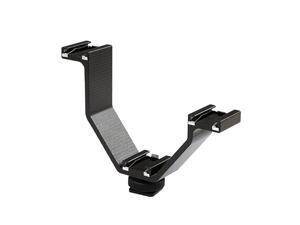 3BA1 Triple Shoe Bracket Camera V Bracket for Lights Monitors Microphones and More Small 3BA1 Triple Shoe Bracket Camera V Bracket for Lights Monitors Microphones and More Small