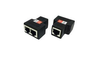 APair RJ45 Splitter Adapter Ethernet Cable Splitter Cat5 Cat5e Cat6 Cat7RJ45 Network Extension Connector Ethernet Cable Sharing Kit for Router TV Box Camera PC Lapop Black APair RJ45 Splitter Adapter Ethernet Cable Splitter Cat5 Cat5e Cat6 Cat7RJ45 Network Extension Connector Ethernet Cable Sharing Kit for Router TV Box Camera PC Lapop Black