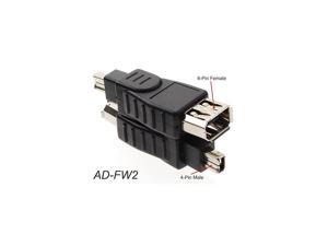 6Pin Female to 4Pin Male IEEE1394a Firewire Adapter ADFW2