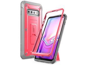 Unicorn Beetle Pro Series Designed for Samsung Galaxy S10 Plus Case 2019 Release FullBody Dual Layer Rugged with Holster Kickstand Without Builtin Screen Protector Pink