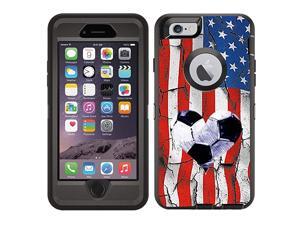 Protective Designer Vinyl Skin Decals/Stickers Compatible with Otterbox Defender iPhone 6 Plus/iPhone 6S Plus Case - USA American Flag Soccer Design Pattern - Only Skins and Not Case Protective Designer Vinyl Skin Decals/Stickers Compatible with Otterbox Defender iPhone 6 Plus/iPhone 6S Plus Case - USA American Flag Soccer Design Pattern - Only Skins and Not Case