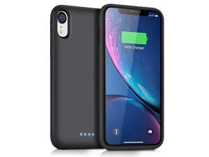 Battery Case for iPhone XR Newest 6800mAh Protective Portable Charging Case Rechargeable Extended Battery Pack Charger Case for Apple iPhone XR61inch Backup Power Bank Cover Black