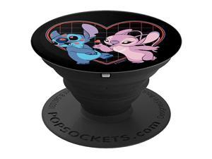 Lilo and Stitch Angel Heart Kisses PopSockets PopGrip: Swappable Grip for Phones & Tablets