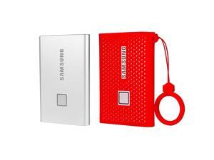 Silicone Protective Cover for Samsung T7 Touch Portable SSD 500GB1TB 2TB External Solid State Drives Red Silicone Protective Cover for Samsung T7 Touch Portable SSD 500GB1TB 2TB External Solid State Drives Red