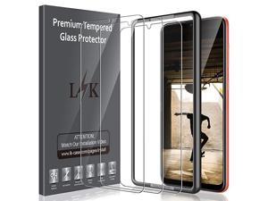 3 Pack Screen Protector Compatible With Samsung Galaxy A20 Tempered Glass New Version Easy Frame Installation 9H Hardness Case Friendly