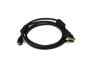 6ft 28AWG High Speed HDMI to DVI Adapter Cable w Ferrite Cores Black 6ft 28AWG High Speed HDMI to DVI Adapter Cable w Ferrite Cores Black