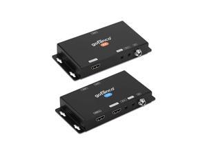 HDBaseT HDMI 2.0 Extender 4K - HDMI Balun 4K 60Hz 4:4:4 HDR Over CAT6 W/Loopout and Auto Downscaling (230ft @1080p and 130ft @4K) - Bi-Directional IR, Power Over Cable, EDID, 18Gbps, HDCP 2.2 HDBaseT HDMI 2.0 Extender 4K - HDMI Balun 4K 60Hz 4:4:4 HDR Over CAT6 W/Loopout and Auto Downscaling (230ft @1080p and 130ft @4K) - Bi-Directional IR, Power Over Cable, EDID, 18Gbps, HDCP 2.2